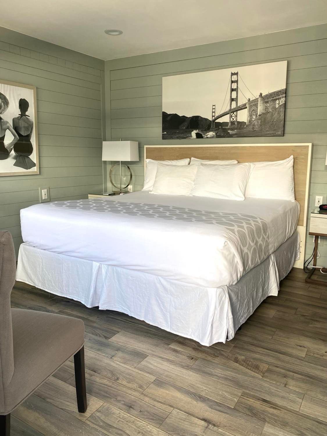 King guest room at Ship-n-Shore Hotel