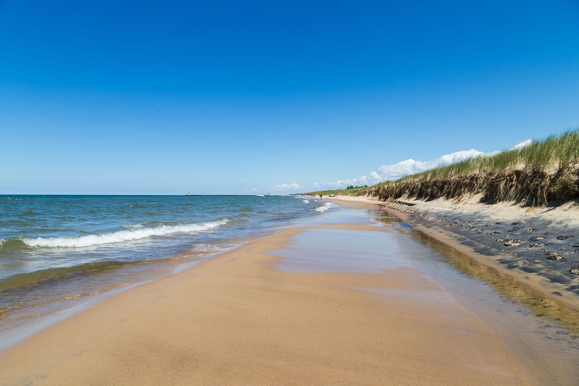 Oval Beach on Lake Michigan near Saugatuck, Michigan